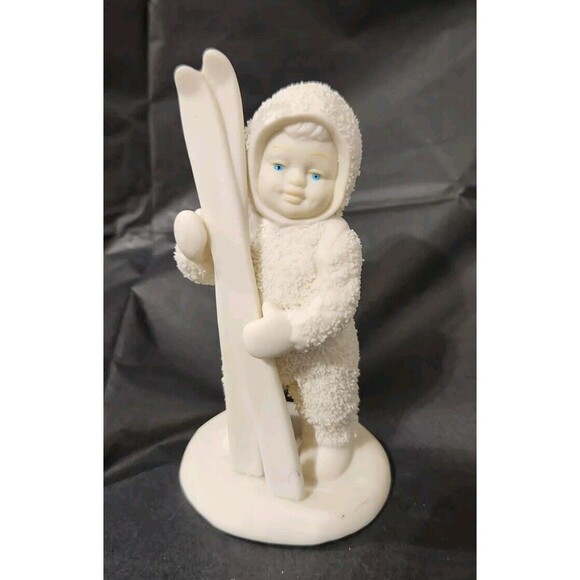 Dept 56 Snow Bunnies 3 Figures Baseball Skiing Sledding No Chips - Picture 2 of 14